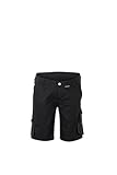 Planam 6460044 Norit Damen Shorts, Schwarz/Schwarz, Größe S