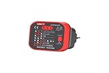 UNI-T UT07B-EU Serie UT07 Steckdosentester mit RCD für EU-Stecker, 230 V, 50/60 Hz