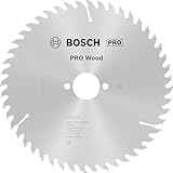 Bosch 1x PRO Wood Kreissägeblatt für Akku-Handkreissägen (für Weichholz, Hartholz, Ø mm, Professional Zubehör Handkreissäge)