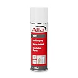 Alfa 2x Isolierspray weiß 500 ml Profi-Qualität Hochdeckendes Grundierspray zur Absperrung von Problemuntergründen