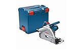 Bosch Professional Tauchsäge GKT 55 GCE (Leistung 1.400 Watt, inkl. Sägeblatt-Ø: 165mm, inkl. Kreissägeblatt für Holz, L-BOXX-Einlage, L-BOXX)