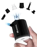 AKSOUL Elektrische Luftpumpe TINY PUMPE, USB Batteriebetrieben, kompakt & leicht, Type-C wiederaufladbar, mit Licht, für Luftbett, Pool, Camping, Spielzeug