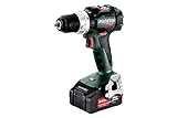 Metabo 602325500 Akkuschrauber BS 18 LT BL 18V, Bürstenlos - inkl. 2 CAS Li-Power Akkupacks (18 V/4,0 Ah); Ladegerät und Transportkoffer