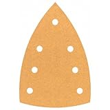 Bosch Professional Schleifblatt für Dreieckschleifer Holz und Farbe (10 Stück, 100x150 mm, Körnung 120, C470), Mehrfarbig