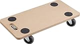 Metafranc Transportroller 590 x 290 mm - 200 kg Tragkraft - MDF-Platte - TPE-Räder / Möbelroller / Transporthilfe für Umzug / Rollwagen für Möbel-Transport / Kistenroller / 821300