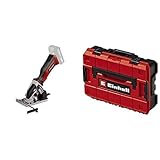 Einhell Akku-Mini-Handkreissäge TE-CS 18/89 Li - Solo Power X-Change (Lithium-Ionen, werkzeuglose Einstellung d. Schnitttiefe, hochwertiger Sägetisch, ohne Akku und Ladegerät, inkl. E-Case)