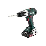 Metabo Akku-Bohrschrauber BS 18 LT Compact (602102530) 18V 2x Li-Ion; Ladegerät ASC 55; metaBOX 145, Art des Akkupacks: Li-Ion , Akkuspannung: 18 V, Akkukapazität: 2 x 2 Ah