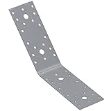 Gedotec Winkelverbinder 135° gleichschenklig für Holzelemente | 1 Stk Winkeleisen - 140x140x55 mm | Pfostenträger Schwerlast Anschraub-Winkel | Metall Winkel Metallwinkel 135 Grad Winkel Metall