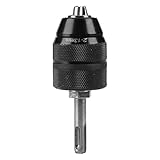 SDS Plus Schnellspannbohrfutter, SDS für Bohrfutter, 2-13mm 1/2-20UNF mit Adapter SDS-plusWerkzeug, 3 Backenfutter Schnellwechselumwandlung Elektrohandwerkzeuge Zubehör