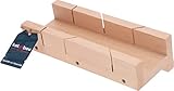 KOTARBAU® Schneidlade aus Holz 30x12 cm zum Schneiden von Eckverbindungen Leisten Latten Gehrungslade Sägelade