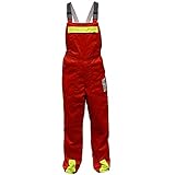 SWS Forst GmbH Schnittschutzlatzhose Forsthose Forstlatzhose rot/gelb SSK1 (52)