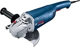 Bosch Professional Winkelschleifer GWS 22-230 J (Leistung 2.200 Watt, inkl. Zweilochschlüssel, Aufnahmeflansch, Spannmutter, Abdeckschutz, Zusatzhandgriff)