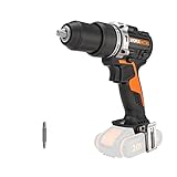 WORX NITRO WX352.9 Akku Schlagbohrschrauber Set 20V - stärkere Leistung dank bürstenloser Motor - zum Schrauben, Bohren und Schlagbohren - 60Nm - 2-Gang-Getriebe & LED-Licht - ohne Akku & Ladegerät