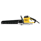 Dewalt Alligator 295 mm-Spezialsäge DWE396 (1.600 Watt, für Schnitte in Porenbeton (Festigkeitsklassen PPW 2, 4 und 6), Gips u. Yali-Steine, Schnellstopp, Schwertlänge 365 mm, Schnittlänge 295 mm)