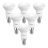 LVWIT E14 LED Lampe Warmweiss 4.9W, Reflektorlampe 470 lm, 2700K, E14 LED Reflektor R50 LED Strahler ersetzt 40W Glühbrine, 6er Pack