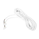 6-adriges 5-m-Kabel, 6-adriges Türklingeldrahtkabel, rundes flexibles Kupferkabel für Video-Türsprechanlage, 0,3 mm², 5 m, weiß