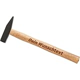 Personalisierter Hammer ideal als Geschenk - Individuelle Gravur - Männer Geschenke, Geschenke für Papa - Schlosserhammer mit eigenem Text - Made in Germany