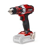 Einhell Akku-Bohrschrauber TE-CD 18/40 Li-Solo Power X-Change (Lithium-Ionen, 18 V, 40 Nm max. Drehmoment auf 21 Stufen, 2-Gang-Getriebe zum Bohren + Schrauben, Drehzahl-Elektronik, LED-Licht)