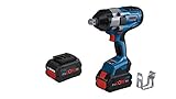 Bosch Professional 18V System BITURBO Akku Drehschlagschrauber GDS 18V-1050 H (inkl. Leiterclip, 2x ProCORE 18V 5.5Ah, Schnellladegerät GAL 1880 CV, L-BOXX-Einlage, L-BOXX136N)