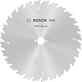 Bosch 1x PRO Wood Kreissägeblatt für Netz-Tischkreissägen (für Weichholz, Hartholz, Ø mm, Professional Zubehör Tischkreissäge)