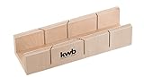 kwb Schneidlade 311026 (Mehrschichtholz, 245 x 53 x 40 mm, für 45° und 90° Schnitte, Gehrungsschneidlade)