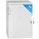 Bomann Gefrierschrank 85L Nutzinhalt | Gefrierschrank klein mit 3 Schubladen, wechselbarer Türanschlag, Freezer mit 4 Sterne-Kennzeichnung, leise & effizient, nur 131 kWh/Jahr, GS 2196.1 weiß