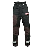 Oregon Yukon+ Typ A Klasse 1 (20 m/s) Schnittschutz-Bundhose Schwarz, PSA Schutzausrüstung, Größe L (EU 50-52)