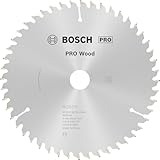 Bosch 1x PRO Wood Kreissägeblatt für Akku-Handkreissägen (für Weichholz, Hartholz, Ø mm, Professional Zubehör Handkreissäge)