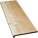 Hilwood - Fensterbank Renovierungsstufe Treppenstufe 2 cm stark,Fichte, natur (Breite: 13 cm, Länge: 120 cm)