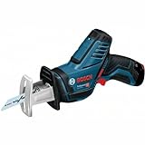 Bosch Professional 12V System Akku Säbelsäge GSA 12V-14 (Schnitttiefe Holz/Metallprofile: 65/50mm, inkl. 2 Sägeblätter, L-BOXX, ohne Akku/ Ladegerät)