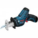 Bosch Professional 12V System Akku Säbelsäge GSA 12V-14 (Schnitttiefe Holz/Metallprofile: 65/50mm, inkl. 2 Sägeblätter, L-BOXX, ohne Akku/ Ladegerät)