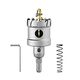 CSOOM Upgrade Hochleistungs-Hartmetall-Lochsäge,TCT Lochschneider.Edelstahl und Metallgitter sind die ideale Wahl (40mm)