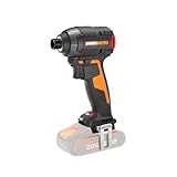 WORX NITRO Akku-Schlagschrauber 20V WX265.9 - leistungsstarker Brushless Motor - 3 Geschwindigkeitsstufe & 2 Modi - 200Nm Drehmoment - 3400 U/min - leicht & kompakt - ohne Akku & Ladegerät