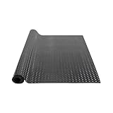 VEVOR Gummimatte 1848 x 1236mm Bodenmatte SBR-Gummi Bodenbelag 3 mm Dicke Noppenmatte Diamant Tränenblech Bodenmatte Antirutschmatte Gummibelag Ideal für Garagen, Lagerhallen, Fitnessstudios, Gehwege