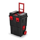 XL Werkstattwagen, Werkstatt Trolley 'HD WHEELBOX' mit viel Zubehör! B x T x H in cm: 45 x 35 x 64 cm ! Der mobile Alleskönner - Privat & Gewerbe