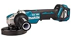 Makita DGA519ZJ Winkelschleifer 125 mm BL ADT AFT X-LOCK 18 V + Makpac Box, Blau