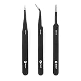 iFixit Precision Tweezers Set, Feinmechanik Set mit 3 Präzisions-Pinzetten zum Reparieren von elektronischen Geräten wie Smartphone, Tablet, PS4, PC