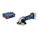 Bosch Professional 18V System Akku Winkelschleifer GWS 18-125 V-LI (Leerlaufdrehzahl: 10.000 min-1, Scheiben-Ø: 125 mm, ohne Akkus und Ladegerät, in L-BOXX)