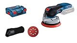 Bosch Professional 18V System Akku Exzenterschleifer GEX 18V-125 (inkl. Schleifteller (125mm), 1x Schleifpapier, Staubbeutel, L-BOXX, ohne Akku/ Ladegerät)