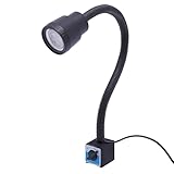 awolsrgiop Led Magnetische Arbeitsleuchte, 220V CNC Maschinenlampe mit Magnetfuß Magnetische, LED Arbeitsleuchte Flexibel Arm Licht Nähmaschine Drehbank Fräsen Bohrmaschine Industrielle Beleuchtung