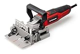 Einhell Flachdübelfräse TE-BJ 900 (900 W, 20 mm Frästiefe, stufenlose Winkel-/Höheneinstellung, 6-stufige Tiefenverstellung, Staubfangsack, inkl. 100 mm Fräsblatt)