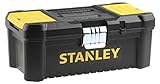 Stanley Werkzeugbox / Werkzeugkoffer (12.5',18cmX13cmX32.5cm), Werkzeugkasten mit Metallschließen, Organizer für Kleinteile und Zubehör, entnehmbare Trage) STST1-75515