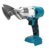 Akku Blechschere kompatibel mit Makita 18V Akku, Bürstenlose Elektro Metallschere mit 360° drehbarem Kopf, Max. 2mm Scherendicke für Bleche, Teppiche, Stoff, Leder, Papier (ohne Akku)