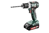 Metabo 602326500 Akku-Bohrschrauber BS 18 L BL 18V, 2x 2Ah Li-Ion Akkus, Bürstenlos, inklu. Ladegerät, im Koffer, max. Drehmoment: 25Nm (weich)/ 60Nm (hart), Bohr-Ø: 13mm (Stahl)/ 32mm (Weichholz)