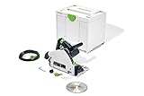 Festool Tauchsäge TS 55 FEBQ-Plus (mit Kreissägeblatt, Splitterschutz, Sichtfenster, Innensechskantschlüssel), im Systainer