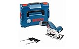 Bosch Professional 12V System Akku Kreissäge GKS 12V-26 (Sägeblatt-Ø: 85mm, inkl. L-BOXX, ohne Akku/ Ladegerät)