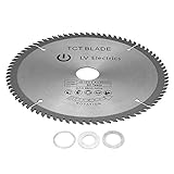 Delaman Kreissägeblätter 210mm x 30mm für Metall Holz Stein Glas Kunststoff Cordless Cutting Saw Disc 80T Zähne