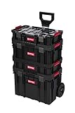 XL Werkzeugtrolley, Werkstattkoffer Set, Werkstattwagen Set ausQ-Brick Serie mit viel Zubehör! B x T x H in cm: 53 x 38 x 98 cm ! Der Mobile Alleskönner - Privat & Gewerbe