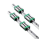 CNCMARKET Linear-Schiene HGR20–1200 mm 119,9 cm Linearführungsschiene + 4 Stück HGH20 Wagenkugellager für Heimwerker-Drehmaschinen, Fräsen, CNC-Rounters Slider Block 3D-Drucker