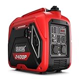 ERAYAK 2400W Notstromaggregat Leise Benzin Inverter Stromerzeuger Stromaggregat Generator Stromgenerator mit Ölsensor ECO-Modus für Camping, Wohnmobile